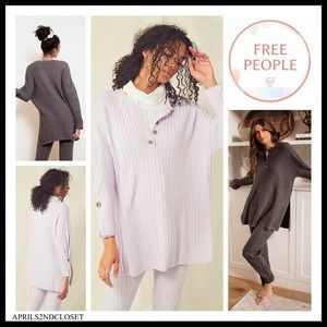 FREE PEOPLE BOHO PULLOVER TUNIC TOP FLOWY TEE A3C